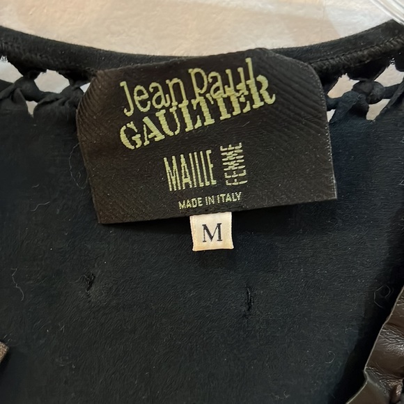 Jean Paul Gaultier Leather Vintage 1990s-2000s Top Sz M - Picture 5 of 14